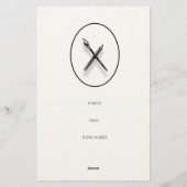 Echtheitsbescheinigung Briefpapier (Rückseite)