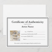 Echtheitsbescheinigung im Meldebogen ausfüllen Dankeskarte (Vorne/Hinten)