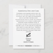 Echtheitsbescheinigung Künstler Kunsthändler Einladung (Rückseite)