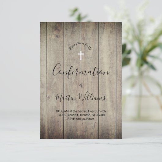 Echtheitsprüfung Einladung (Stehend Vorderseite)