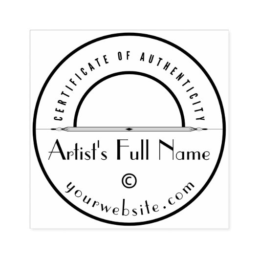Echtheitszertifikat Art Retail Marketing Gummistempel (Prägung)