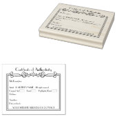 Echtheitszertifikat der Künstler Gummistempel (Stempel)