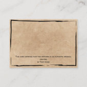 Echtheitszertifikat durch Hinzufügen von Logos Visitenkarte (Rückseite)