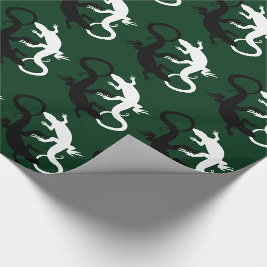 Echtholzpapier Reptilien Weihnachtsbuch Geschenkpapier (Ecke)