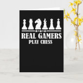 Echtspieler spielen Schach Karte (Gelbe Blume)