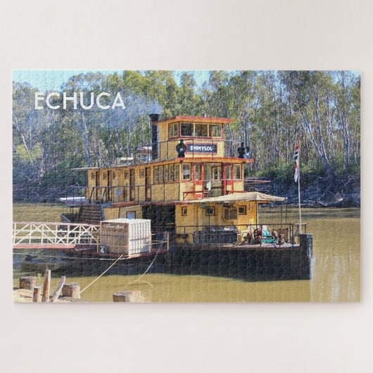 Echuca: Alter PaddleDampfer, Australien Puzzle (Horizontal)