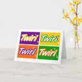 "ECKblock-ROTATION" Anmerkungs-Karte Karte (Gelbe Blume)