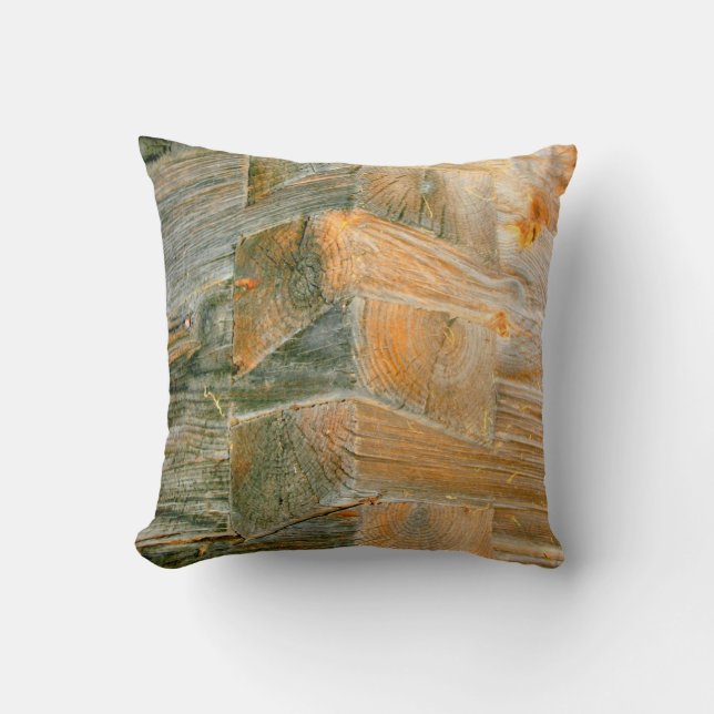 Eckchen der Blockhütte Kissen (Vorderseite)