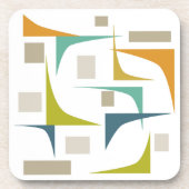 Eckchen Mitte des modernen Stils Geometrischer Unt Getränkeuntersetzer (Vorderseite)