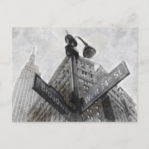 Ecke Broadway Postkarte