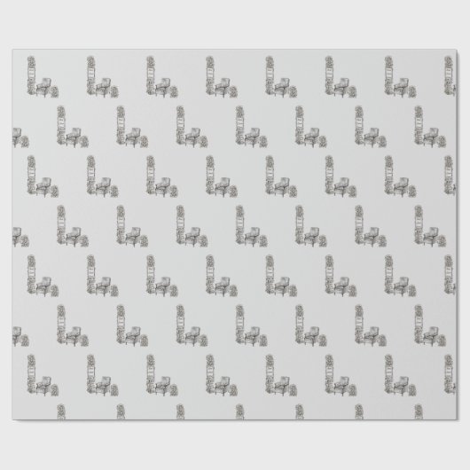 Ecke Buchliebhaber Geschenkpapier (Flach)