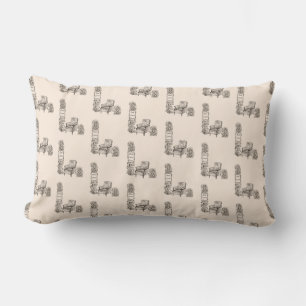 Ecke Buchliebhaber in Linen Lendenkissen
