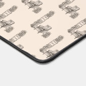 Ecke Buchliebhaber in Linen Schreibtischunterlage (Ecke)