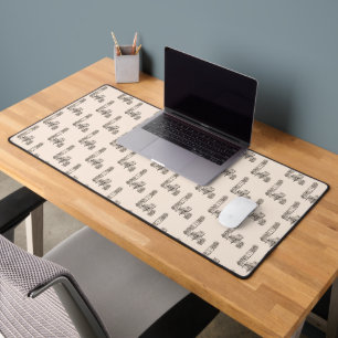 Ecke Buchliebhaber in Linen Schreibtischunterlage