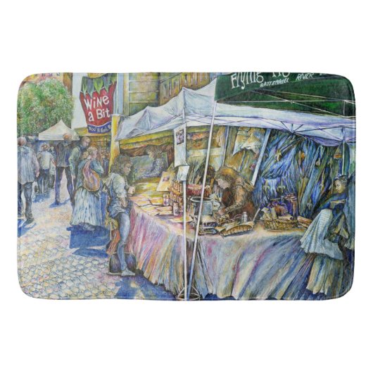 Ecke der FliegenSchweinezucht und Wein ein bissche Badematte (Vorderseite)