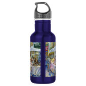 Ecke der FliegenSchweinezucht und Wein ein bissche Edelstahlflasche (Rückseite)