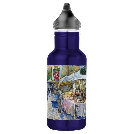 Ecke der FliegenSchweinezucht und Wein ein bissche Edelstahlflasche (Rechts)