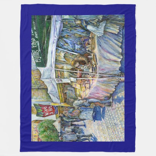 Ecke der FliegenSchweinezucht und Wein ein bissche Fleecedecke (Vorderseite)