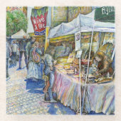 Ecke der FliegenSchweinezucht und Wein ein bissche Glasuntersetzer (Vorderseite)