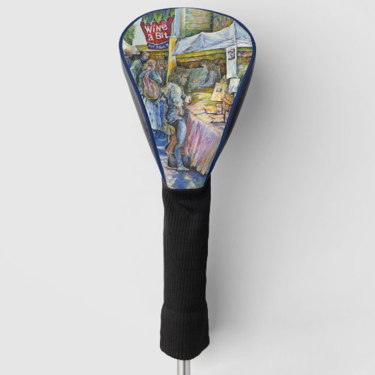 Ecke der FliegenSchweinezucht und Wein ein bissche Golf Headcover (Vorderseite)