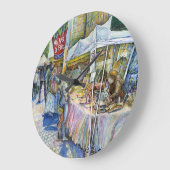 Ecke der FliegenSchweinezucht und Wein ein bissche Große Wanduhr (Winkel)