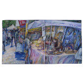 Ecke der FliegenSchweinezucht und Wein ein bissche Kissenbezug (Vorderseite-Rechts)