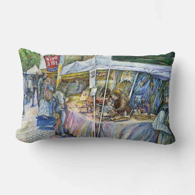 Ecke der FliegenSchweinezucht und Wein ein bissche Lendenkissen (Vorderseite)