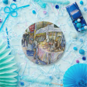 Ecke der FliegenSchweinezucht und Wein ein bissche Pappteller (Party)