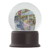 Ecke der FliegenSchweinezucht und Wein ein bissche Schneekugel (Rückseite)