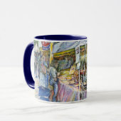 Ecke der FliegenSchweinezucht und Wein ein bissche Tasse (Vorderseite Links)