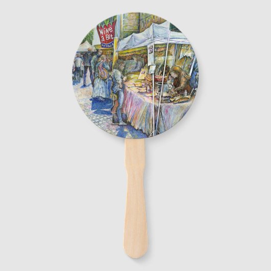 Ecke der Fliegenschweinfarm und Wein ein wenig. Fächer (Rückseite)