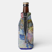 Ecke der Fliegenschweinfarm und Wein ein wenig. Flaschenkühler (Flasche Rückseite)