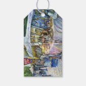 Ecke der Fliegenschweinfarm und Wein ein wenig. Geschenkanhänger (Vorderseite)