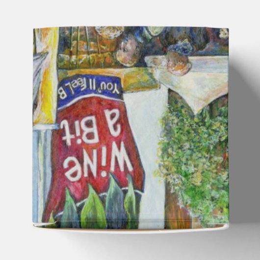 Ecke der Fliegenschweinfarm und Wein ein wenig. Geschenkschachtel (Oben)