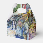 Ecke der Fliegenschweinfarm und Wein ein wenig. Geschenkschachtel (Rückseite)