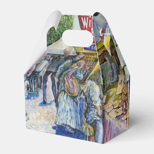 Ecke der Fliegenschweinfarm und Wein ein wenig. Geschenkschachtel (Rückseite)