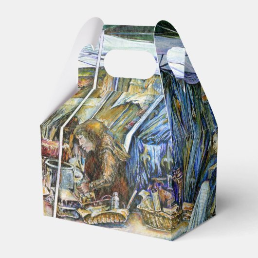 Ecke der Fliegenschweinfarm und Wein ein wenig. Geschenkschachtel (Vorderseite)