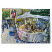 Ecke der Fliegenschweinfarm und Wein ein wenig. Große Geschenktüte (Rückseite)