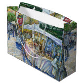 Ecke der Fliegenschweinfarm und Wein ein wenig. Große Geschenktüte (Rückseite Schrägansicht)