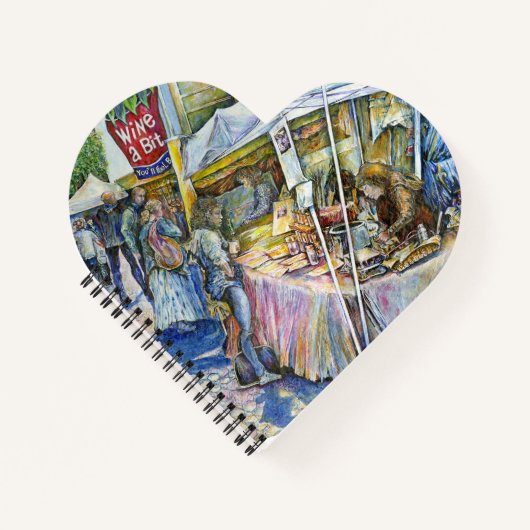 Ecke der Fliegenschweinfarm und Wein ein wenig. Notizblock (Vorderseite)