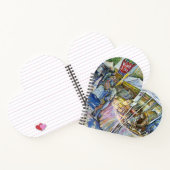 Ecke der Fliegenschweinfarm und Wein ein wenig. Notizblock (Innenseite)