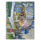 Ecke der Fliegenschweinfarm und Wein ein wenig. Notizblock (Vorderseite)