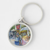 Ecke der Fliegenschweinfarm und Wein ein wenig. Schlüsselanhänger (Vorne)