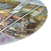 Ecke der Fliegenschweinfarm und Wein ein wenig. Schneidebrett (Ecke)