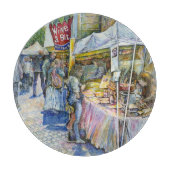 Ecke der Fliegenschweinfarm und Wein ein wenig. Schneidebrett (Vorderseite)