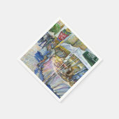 Ecke der Fliegenschweinfarm und Wein ein wenig. Serviette (Ecke)