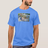 Ecke der Fliegenschweinfarm und Wein ein wenig. T-Shirt (Vorderseite)