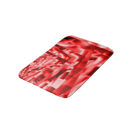 Ecke der geneigten Quadrate, rot bis weiß Badematte