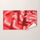 Ecke der geneigten Quadrate, rot bis weiß Badhandtuch Set (Handtuch)