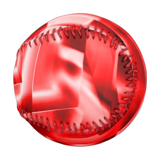 Ecke der geneigten Quadrate, rot bis weiß Baseball (Vorne Rechts)